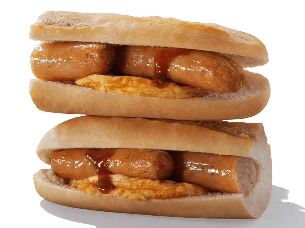 Sausage and Omelette Breakfast Baguette