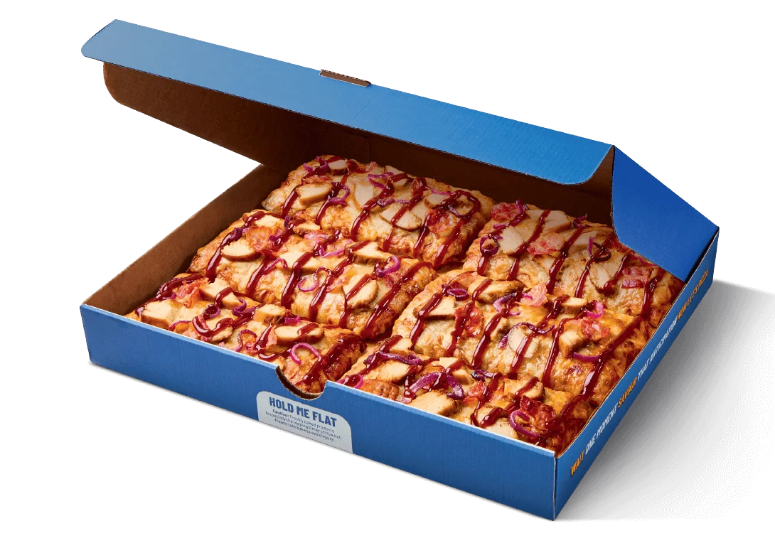 6 Slice BBQ Chicken & Bacon Pizza Box (New Recipe)