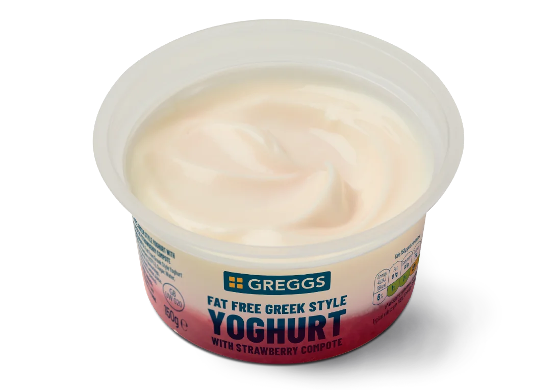 Fat Free Greek Style Yoghurt with Strawberry Compote