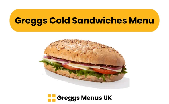 Greggs Cold Sandwiches Menu