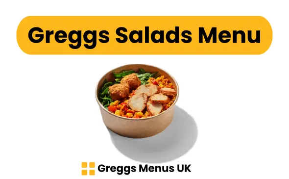 Greggs Salads Menu